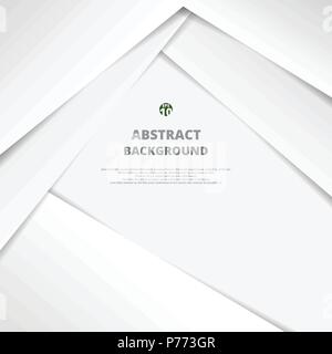 Clear white paper cut background illustration eps10 Stock Vector