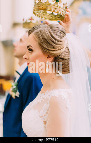 Christian bride, wedding dress, marriage dresses, tiara, - MR Stock Photo -  Alamy