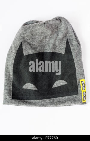 Child's Batman hat isolated on white background Stock Photo