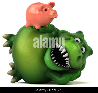 Fun dinosaur - 3D Illustration