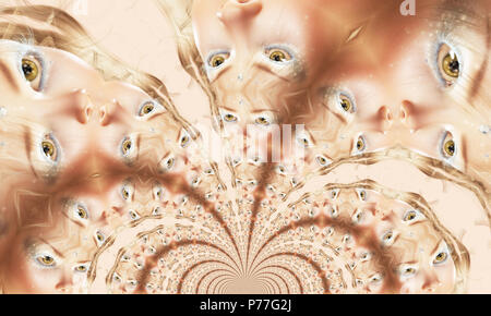 Digital 3D Illustration of Fairy Eyes, digital Model Stock Photo