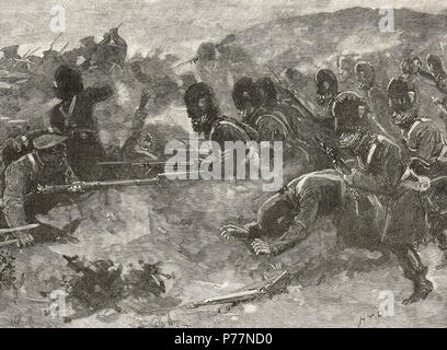 The Guards Brigade, recovering the Sandbag battery, Battle of Inkerman, 5 November 1854 Stock Photo