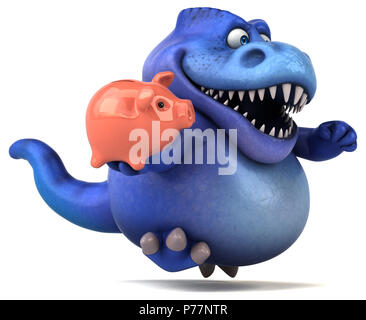 Fun dinosaur - 3D Illustration