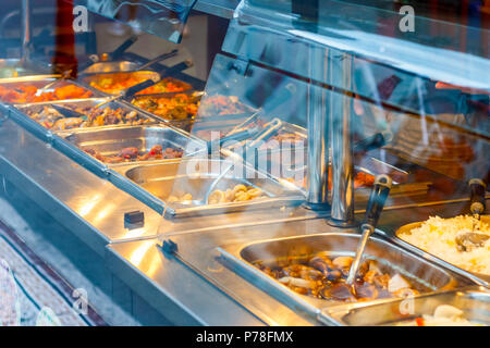 Eat as much as you like Chinese buffet restaurant in London Chinatown Stock Photo