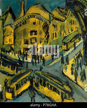 .  Deutsch: Nollendorfplatz  1912 10 Ernst Ludwig Kirchner - Nollendorfplatz Stock Photo