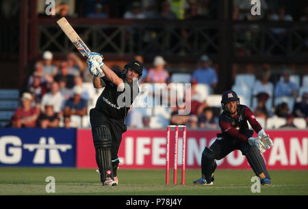 Leicestershire's Mark Cosgrove during the Vitality Blast, north group match at the County cricket Ground, Northampton. Stock Photo