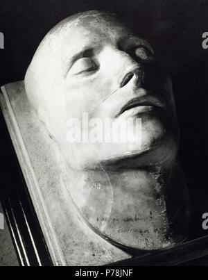 Napoleon Bonaparte (1769-1821). French military and political leader and Emperor of the French from 1804-1814. Death mask. Stock Photo