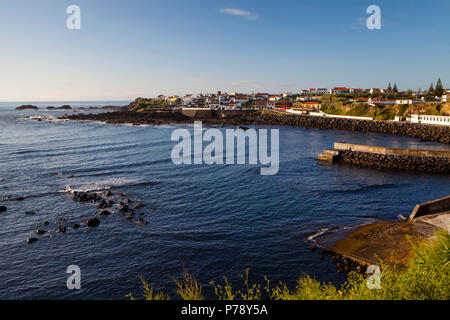 Fishing village of Mosteiros, Sao Miguel Island, Azores, Portugal Stock Photo