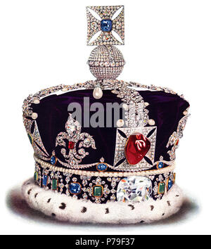 10 Imperial State Crown Stock Photo