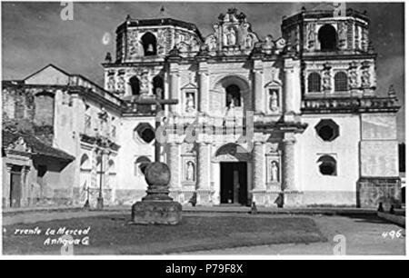 Español: Iglesia de La Merced, Antigua Guatemala . 1930 11 Lamerced1930 Stock Photo