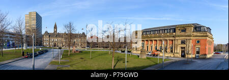 Middlesbrough city town hall at the town square. Stock Photo