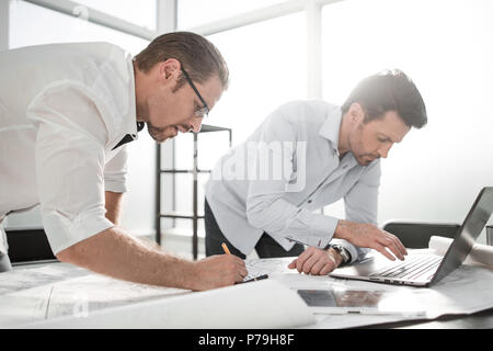 two architects developing a new project Stock Photo