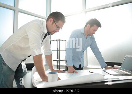 two architects developing a new project Stock Photo