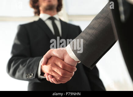 Effective negotiation with client. Business concept photo. Stock Photo