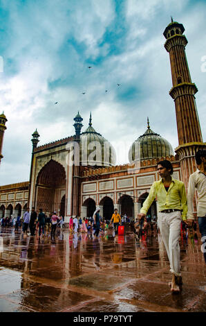 Bakrid at Jama Masjid, Old Delhi. Stock Photo