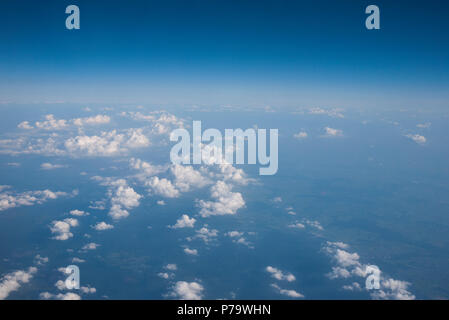 Cloud formation as viewed from an aircraft. Stock Photo