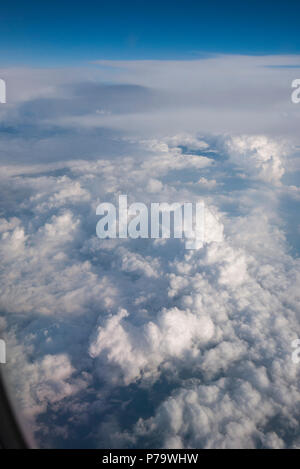 Cloud formation as viewed from an aircraft. Stock Photo
