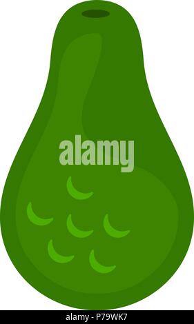 Avocado fruit vector in flat design style isolated Stock Vector