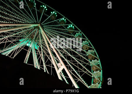 Ferris Wheel Lights Stock Photo
