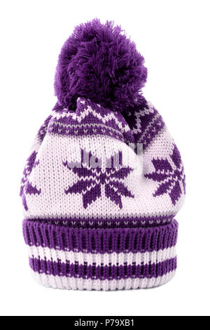 purple ski hat