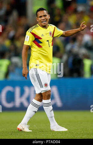 Moscow, Russia. 3rd July, 2018. Carlos Bacca of Colombia during the 2018 FIFA World Cup Round of 16 match between Colombia and England at Spartak Stadium on July 3rd 2018 in Moscow, Russia. (Photo by Daniel Chesterton/phcimages.com) Credit: PHC Images/Alamy Live News Stock Photo