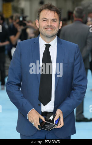 London, UK. 4th July, 2018. Dylan Williams attends the London Premiere of 'Swimming With Men' held at the Curzon Mayfair Credit: Mario Mitsis/Alamy Live News Stock Photo