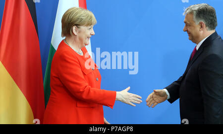 Germany, Berlin. 5th July, 2018. German chancellor Angela Merkel (CDU ...