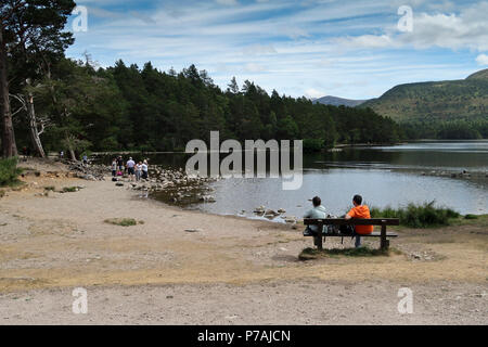 Aviemore, UK. July 5 2018. Another beautiful day at Loch an Eilean in Cairngorm National park. Credit Alan Oliver / Alamy Live News Stock Photo
