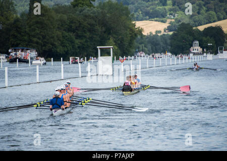 Henley on Thames, UK. 5th July, 2018. Henley Royal Regatta. Credit: Guy Bell/Alamy Live News Stock Photo