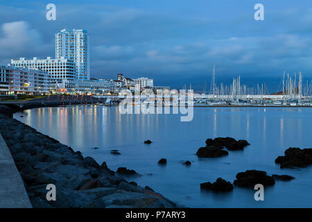 PONTA DELGADA, PORTUGAL - JUNE 28th, 2018: Ponta Delgada, on Sao Miguel Island, is the capital of the Azores archipelago of Portugal. Stock Photo