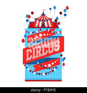 Circus tent sign Stock Vector