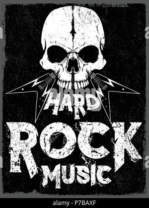 Rock Star poster vintage rock and roll typographic for t-shirt tee design vector illustration Stock Vector