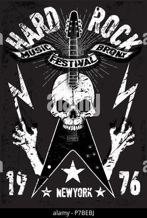 vintage rock and roll typographic for t-shirt ,tee design,poster,vector  illustration Stock Vector Image & Art - Alamy