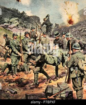 Primera guerra mundial (1914-1918). Batalla del Marne, Francia. El ...