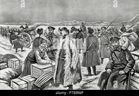 Russo-Japanese War, Battle of Yalu River, 1904 Stock Photo - Alamy