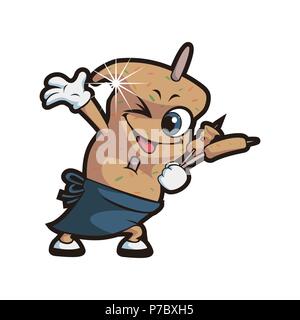 Vector - Regional specialties character cartoon style, agricultural products, marine products and livestock products. 032 Stock Vector