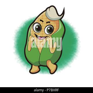 Vector - Regional specialties character cartoon style, agricultural products, marine products and livestock products. 014 Stock Vector