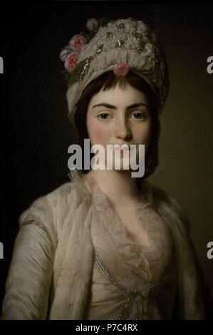 Alexander Roslin (1718-1793). Swedish painter. Zoie Ghika, Moldavian Princess, 1777. National Museum. Stockholm. Sweden. Stock Photo