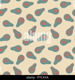 Seamless vector abstract avocado pattern Stock Vector