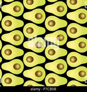 Seamless vector abstract gradient avocado pattern Stock Vector