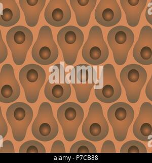 Seamless vector abstract gradient avocado chocolate pattern Stock Vector