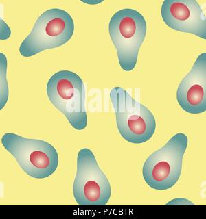 Seamless vector abstract gradient avocado psychedelic pattern Stock Vector