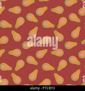 Seamless vector abstract gradient avocado red pattern Stock Vector