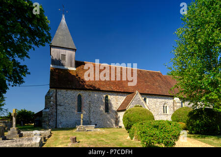 St Peter and St Paul Church in Exton, Hampshire, UK Stock Photo