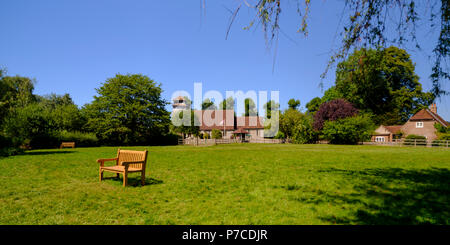 St Andrews Church in Meonstoke, Hampshire. UK Stock Photo