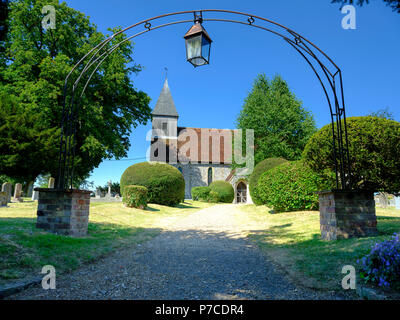 St Peter and St Paul Church in Exton, Hampshire, UK Stock Photo