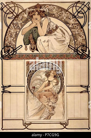 Alphonse Mucha, Bènèdictine, 1898 | Galerie Fledermaus