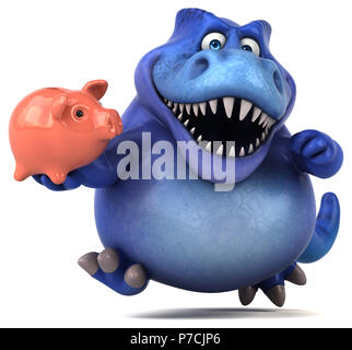 Fun dinosaur - 3D Illustration