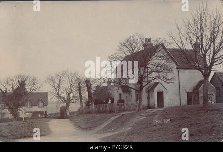 Vintage Real Photograph of Chalton, Hampshire, England, UK Stock Photo