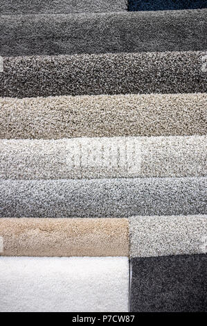 Floor carpet samples background texture closeup Stock Photo